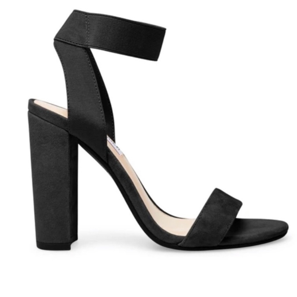 Steve Madden celebrate black suede heels